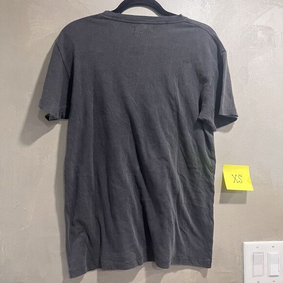 Anine Bing Eagle Vintage Bing Tee Washed Black Blue XS NEW - Picture 7 of 10